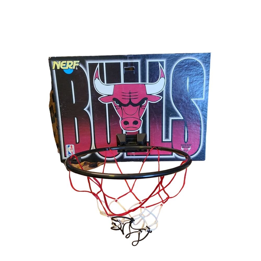 Vintage 1993 NERF Kenner CHICAGO BULLS NBA Hoops Jam incomplete parts